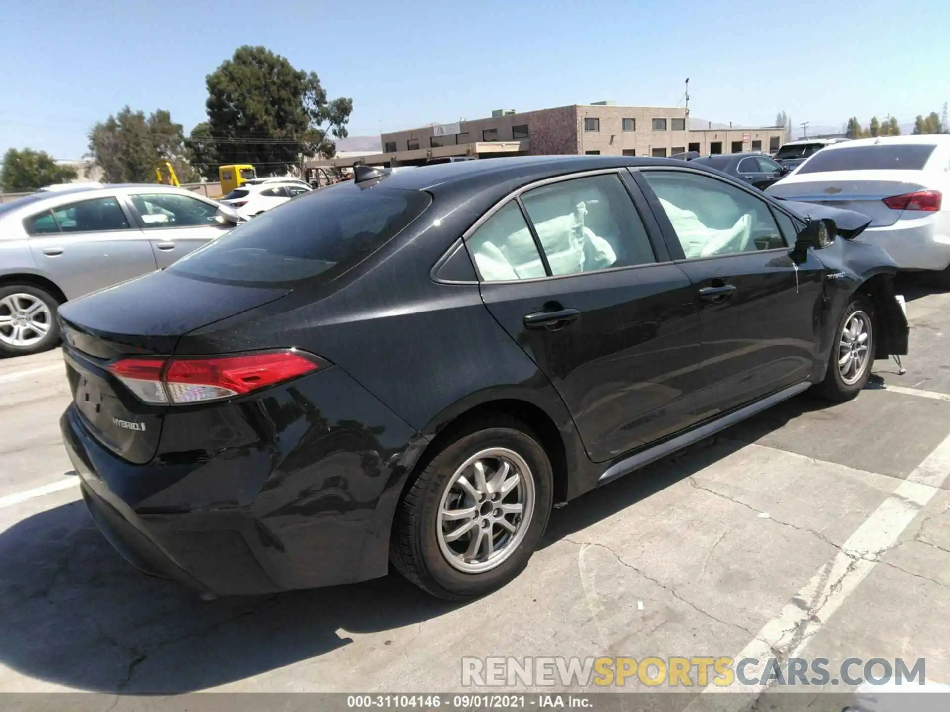 4 Photograph of a damaged car JTDEAMDE9MJ024863 TOYOTA COROLLA 2021