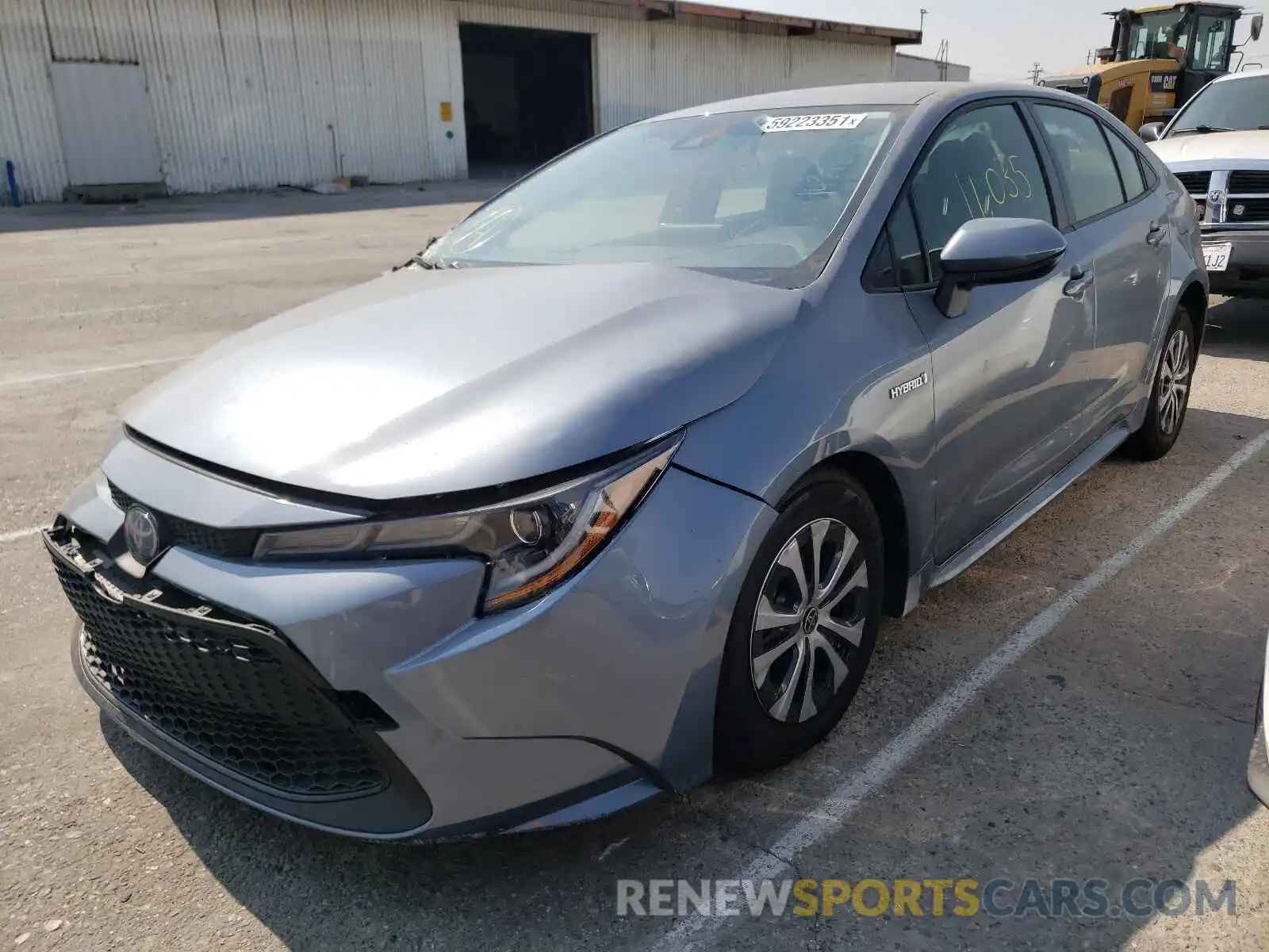 2 Photograph of a damaged car JTDEAMDE9MJ027861 TOYOTA COROLLA 2021