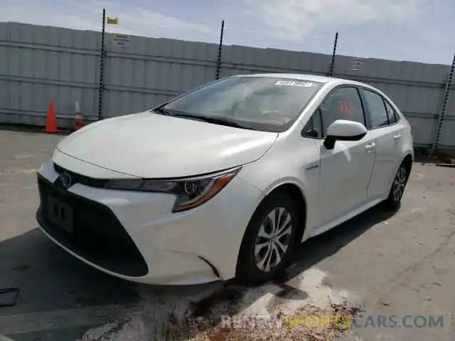 2 Photograph of a damaged car JTDEAMDE9MJ030484 TOYOTA COROLLA 2021