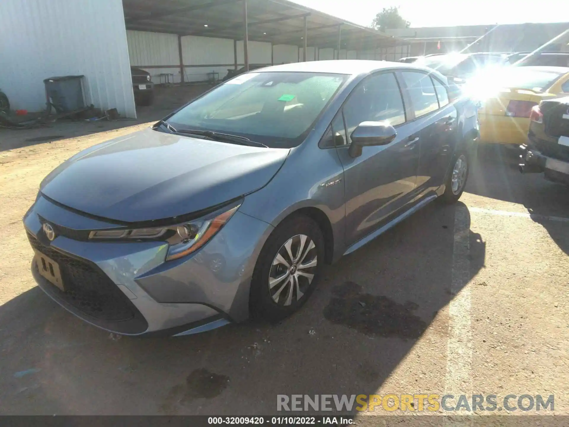 2 Photograph of a damaged car JTDEAMDE9MJ031246 TOYOTA COROLLA 2021