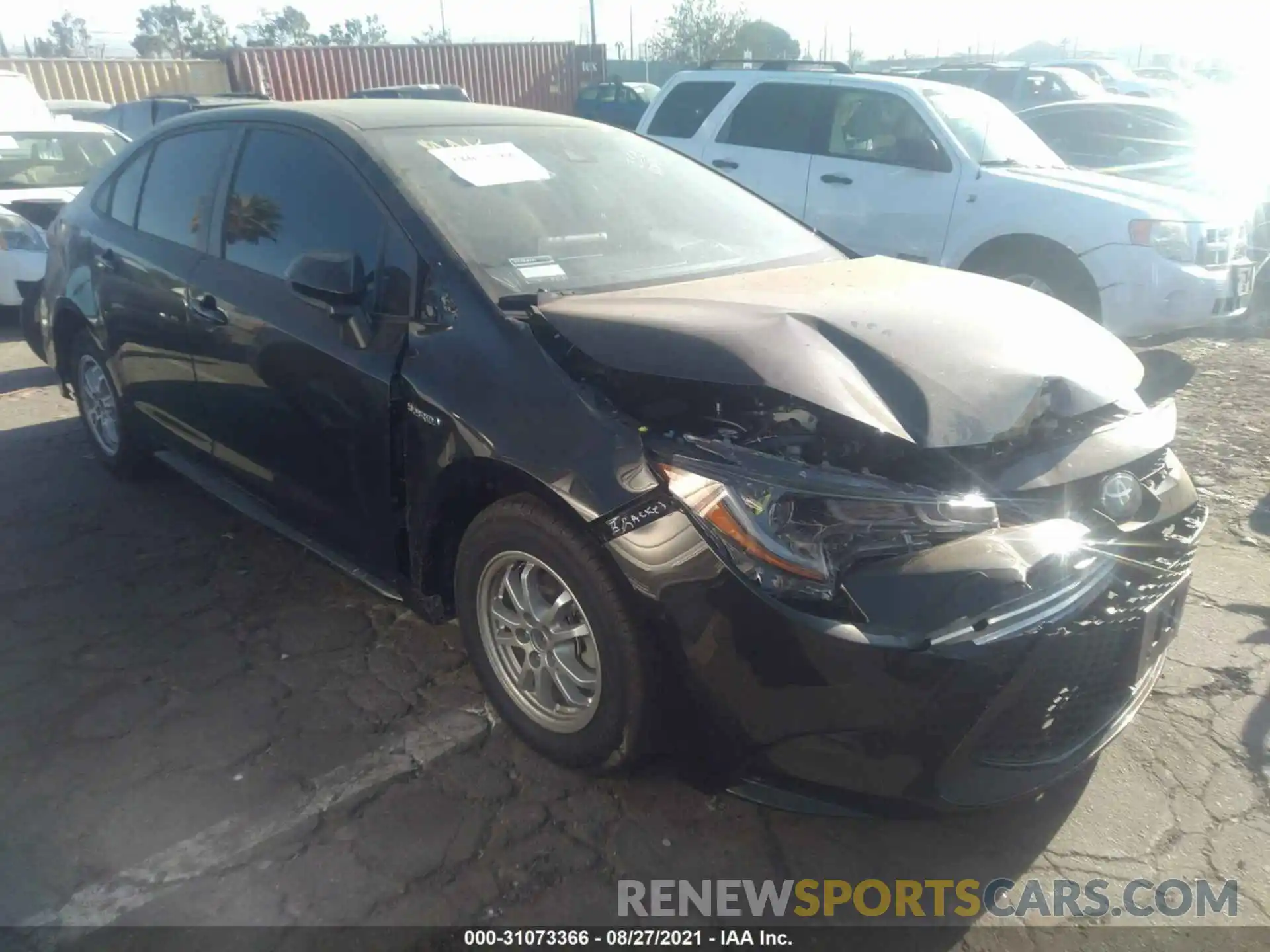 1 Photograph of a damaged car JTDEAMDE9MJ031554 TOYOTA COROLLA 2021