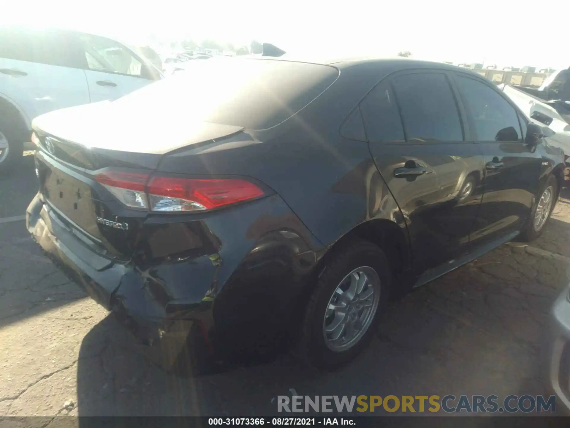 4 Photograph of a damaged car JTDEAMDE9MJ031554 TOYOTA COROLLA 2021