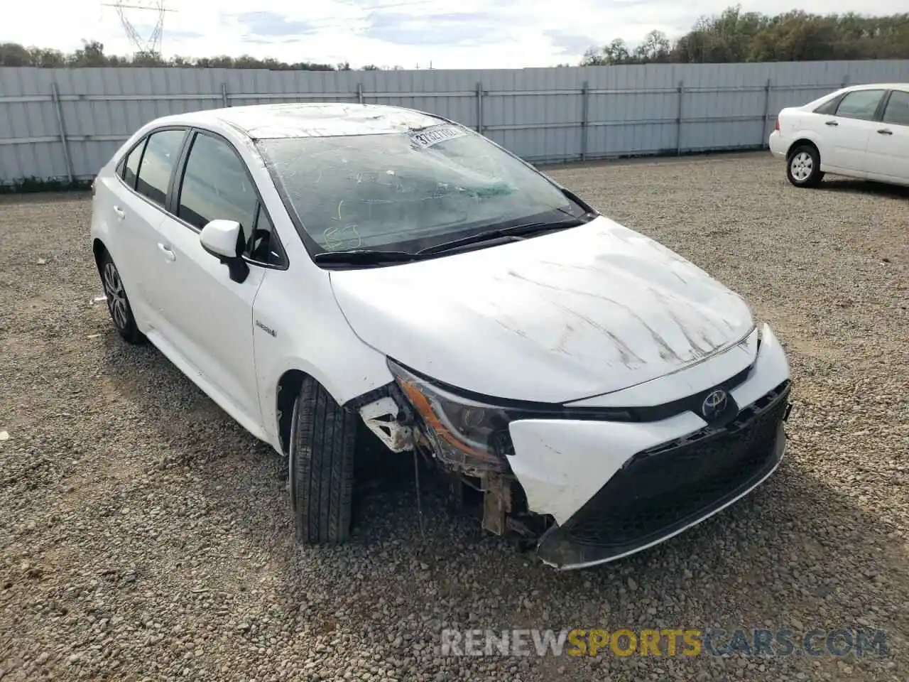 1 Photograph of a damaged car JTDEAMDE9MJ031781 TOYOTA COROLLA 2021