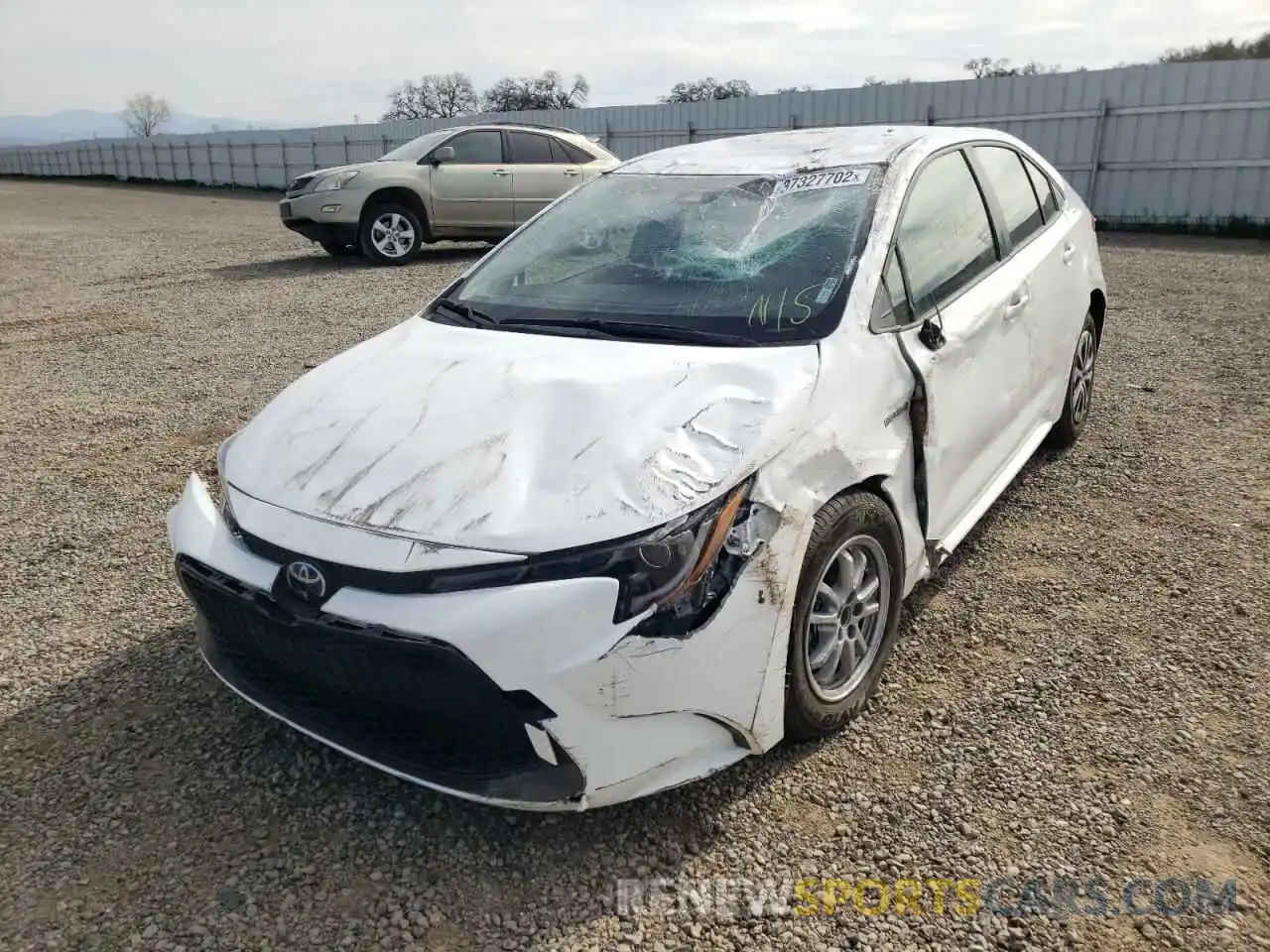 2 Photograph of a damaged car JTDEAMDE9MJ031781 TOYOTA COROLLA 2021