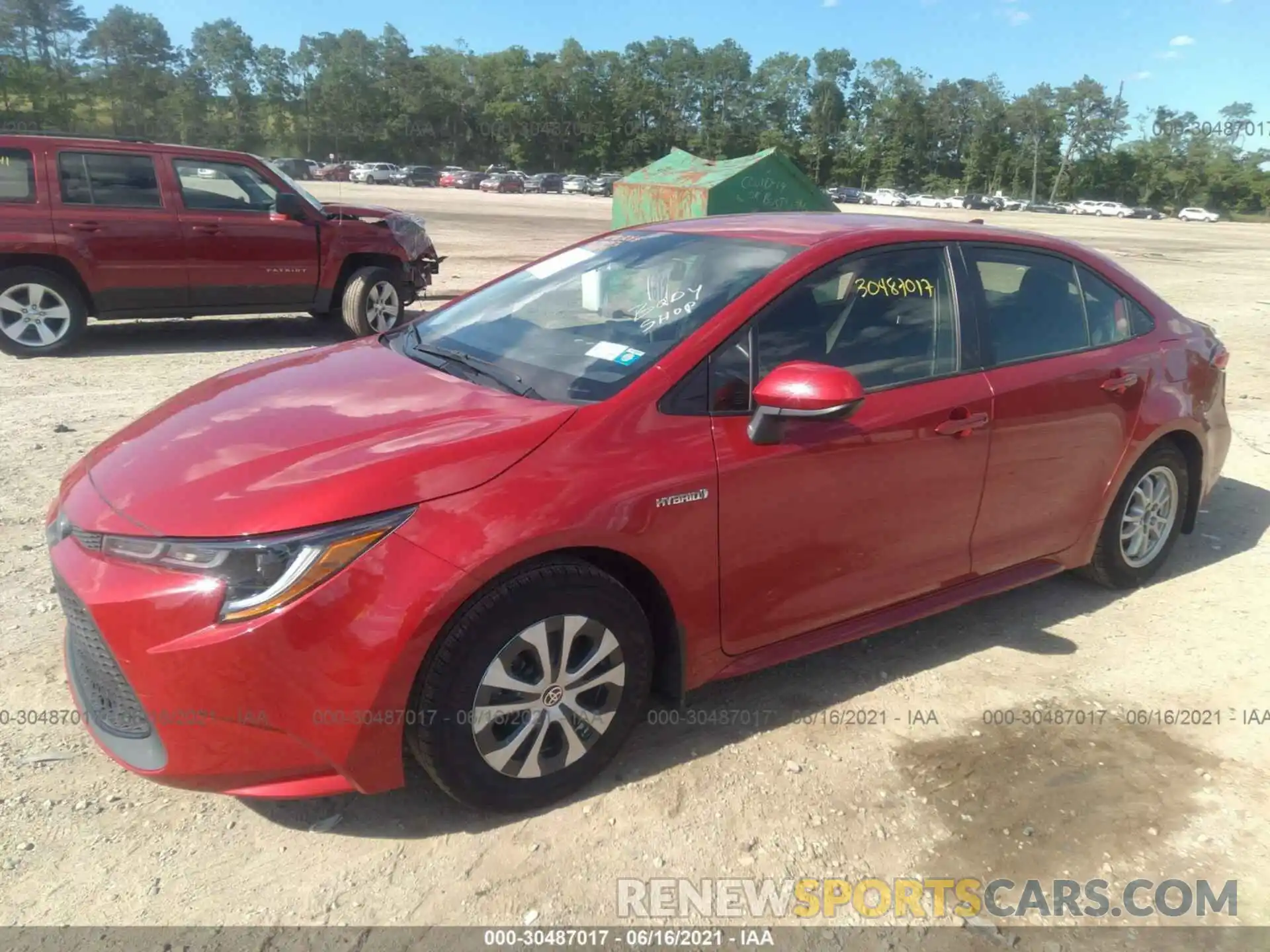 2 Photograph of a damaged car JTDEAMDEXMJ000670 TOYOTA COROLLA 2021