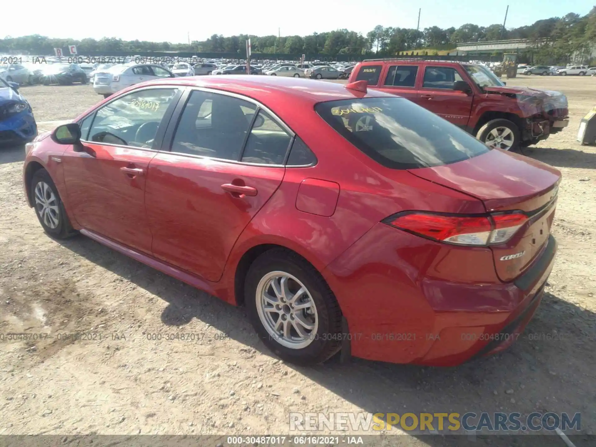 3 Photograph of a damaged car JTDEAMDEXMJ000670 TOYOTA COROLLA 2021