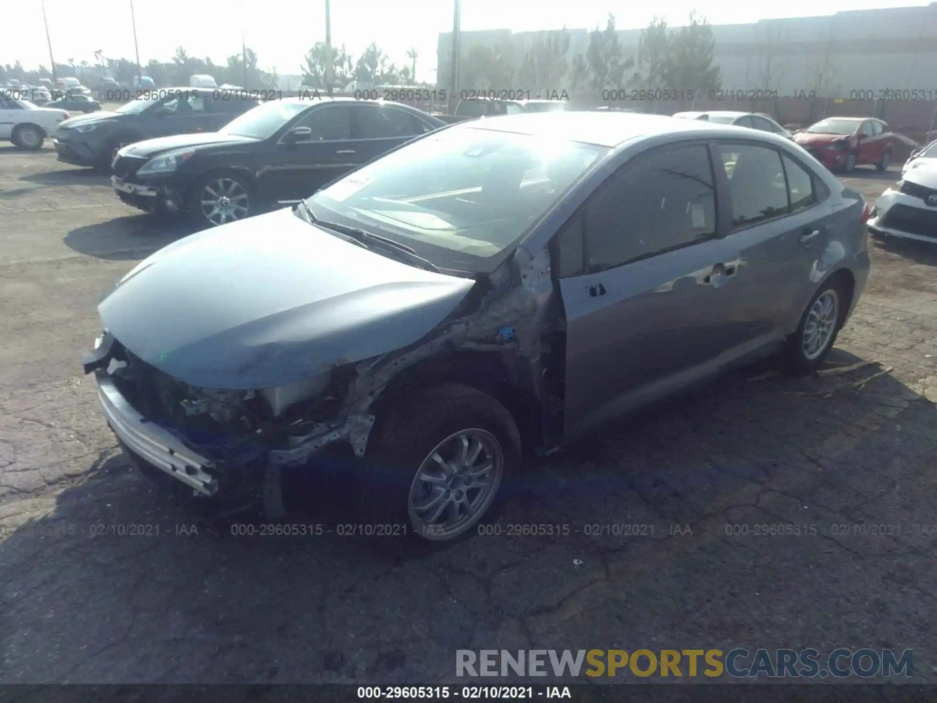 2 Photograph of a damaged car JTDEAMDEXMJ001432 TOYOTA COROLLA 2021