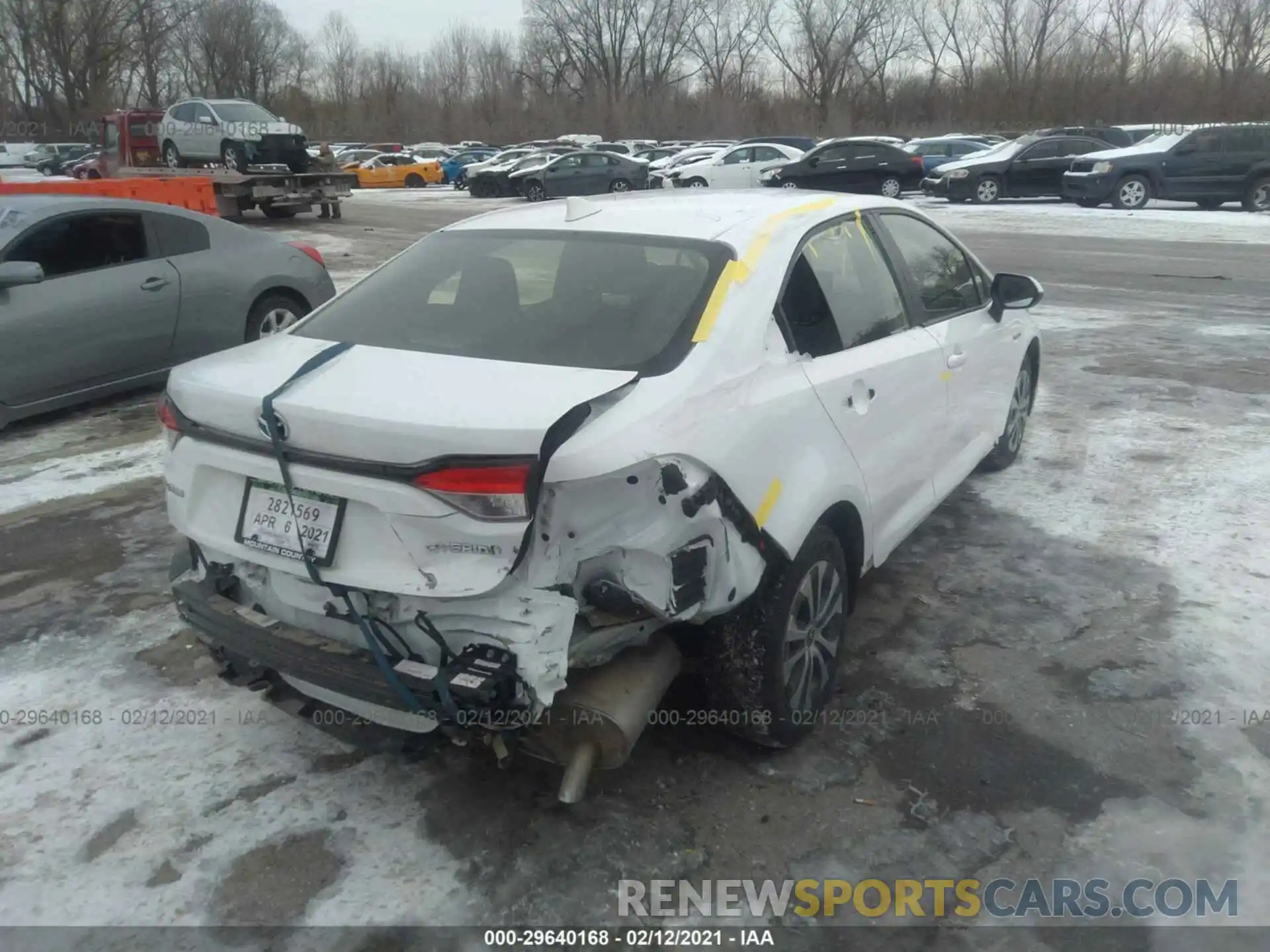 4 Photograph of a damaged car JTDEAMDEXMJ003732 TOYOTA COROLLA 2021