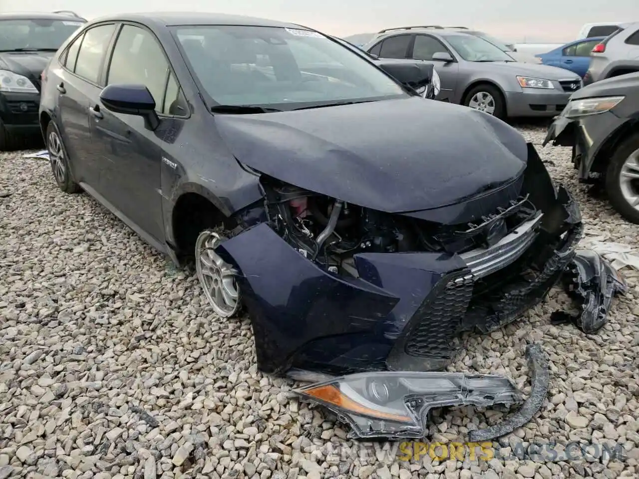 1 Photograph of a damaged car JTDEAMDEXMJ004573 TOYOTA COROLLA 2021