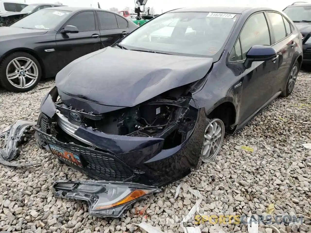 2 Photograph of a damaged car JTDEAMDEXMJ004573 TOYOTA COROLLA 2021