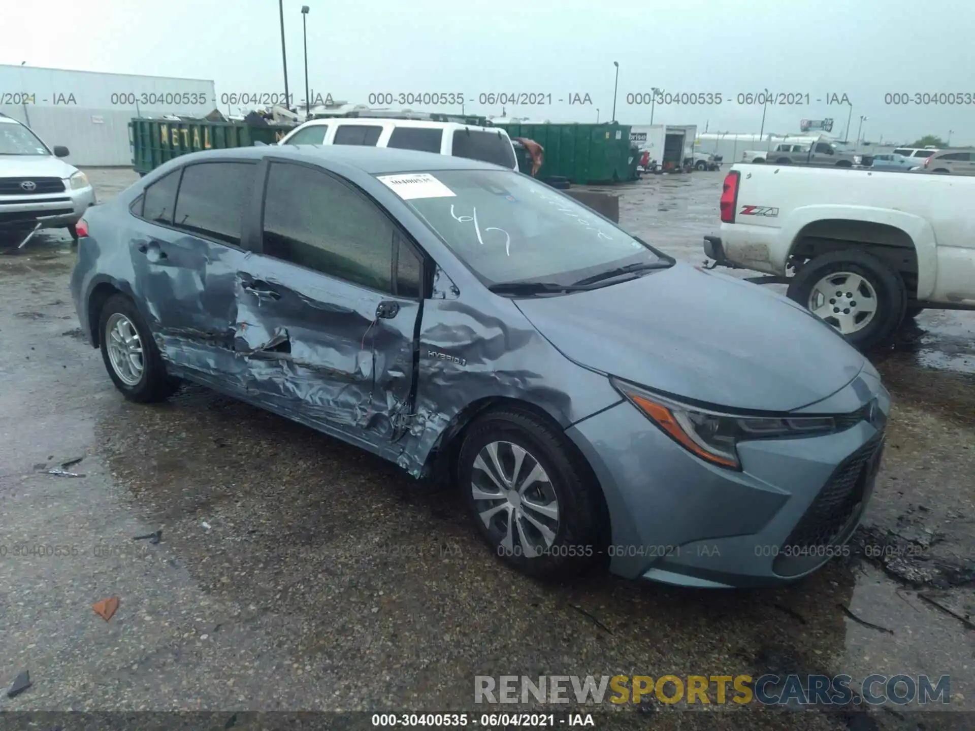 1 Photograph of a damaged car JTDEAMDEXMJ005710 TOYOTA COROLLA 2021