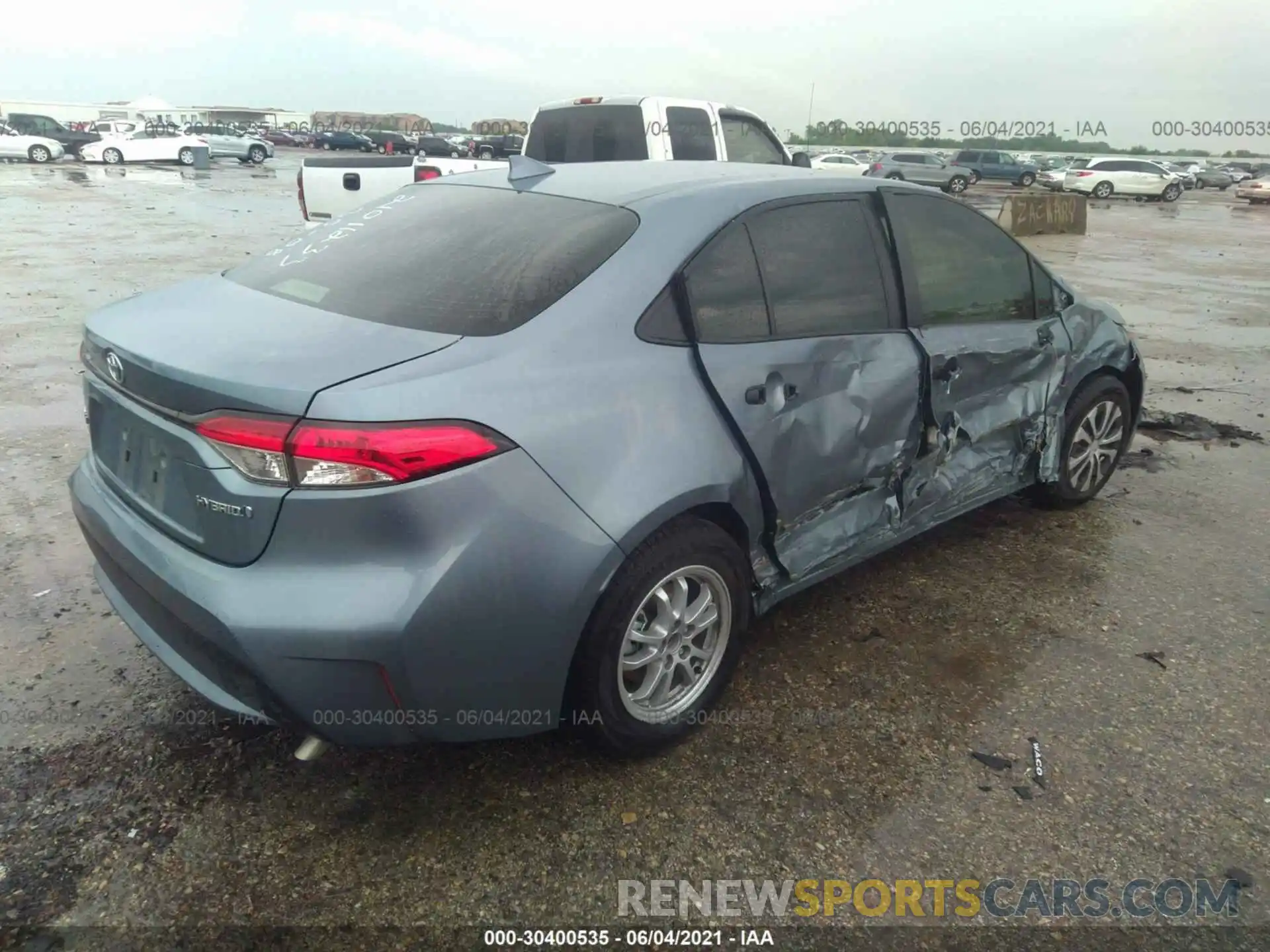 4 Photograph of a damaged car JTDEAMDEXMJ005710 TOYOTA COROLLA 2021