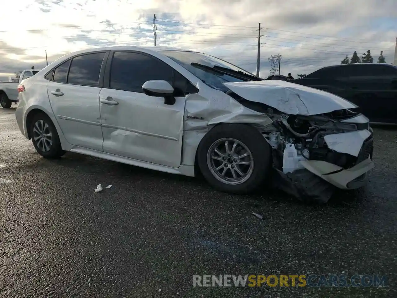 4 Photograph of a damaged car JTDEAMDEXMJ006078 TOYOTA COROLLA 2021