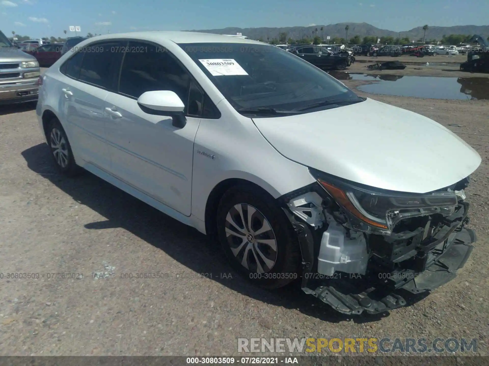 1 Photograph of a damaged car JTDEAMDEXMJ006579 TOYOTA COROLLA 2021