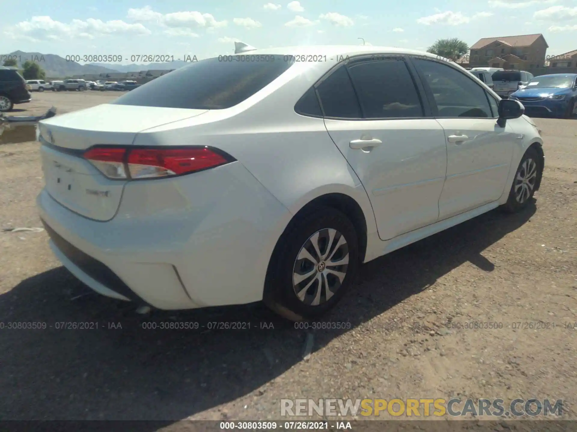 4 Photograph of a damaged car JTDEAMDEXMJ006579 TOYOTA COROLLA 2021