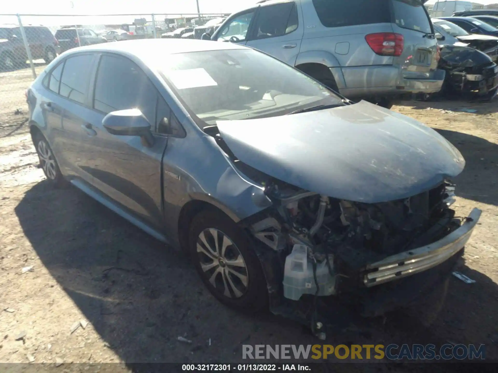 1 Photograph of a damaged car JTDEAMDEXMJ007196 TOYOTA COROLLA 2021