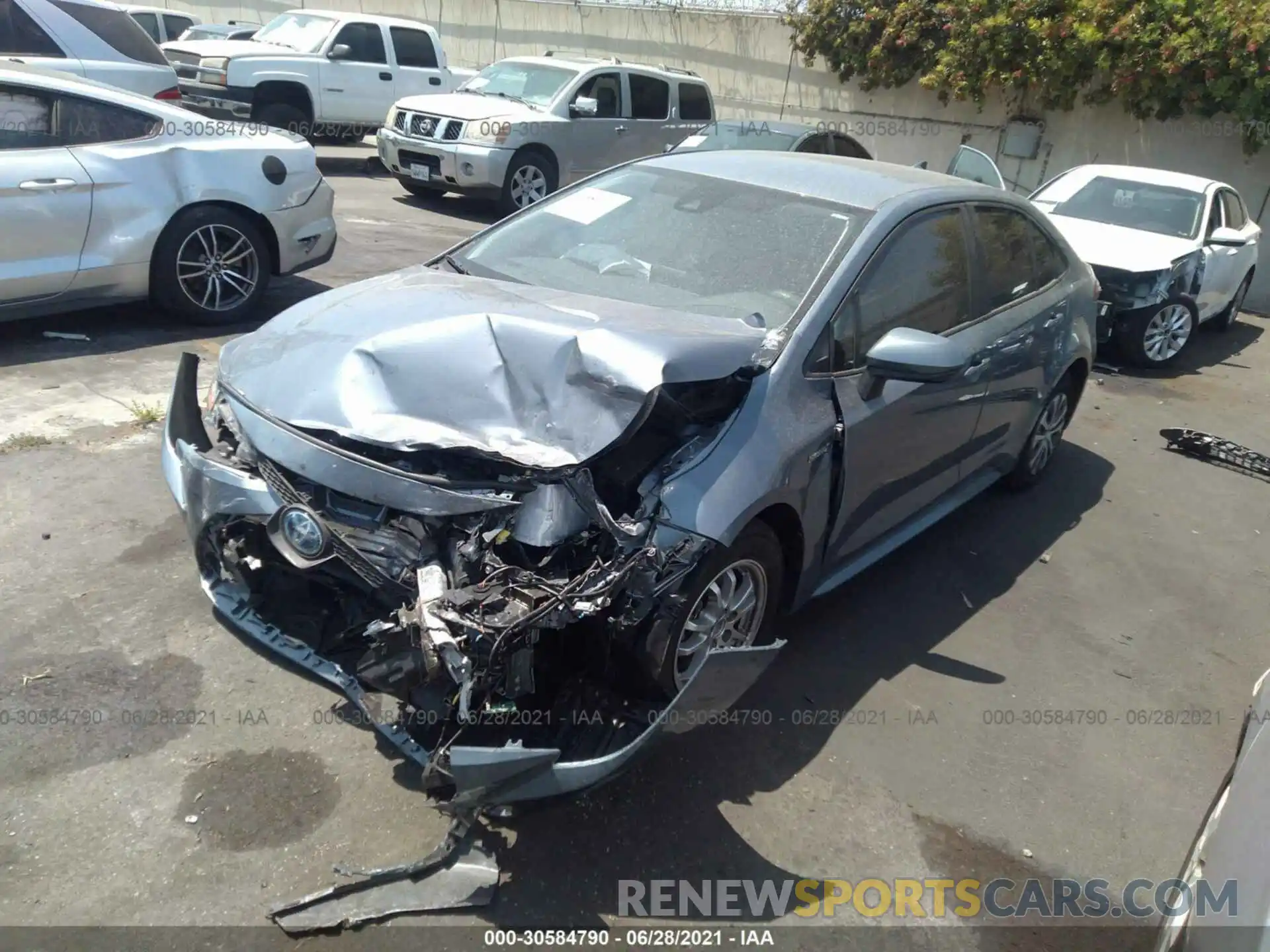 2 Photograph of a damaged car JTDEAMDEXMJ007568 TOYOTA COROLLA 2021