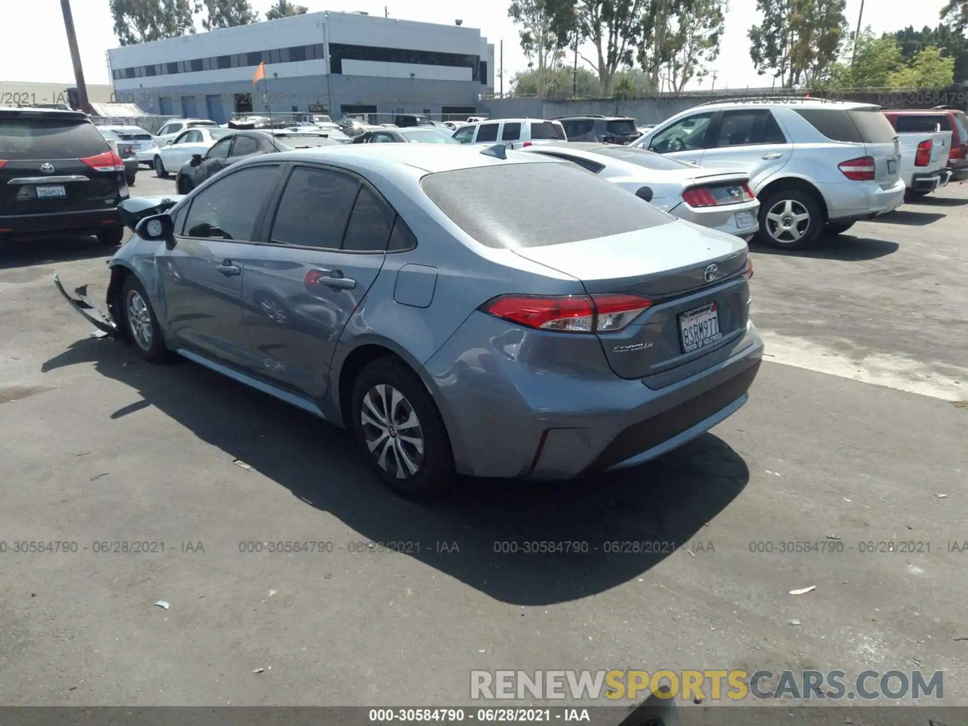 3 Photograph of a damaged car JTDEAMDEXMJ007568 TOYOTA COROLLA 2021