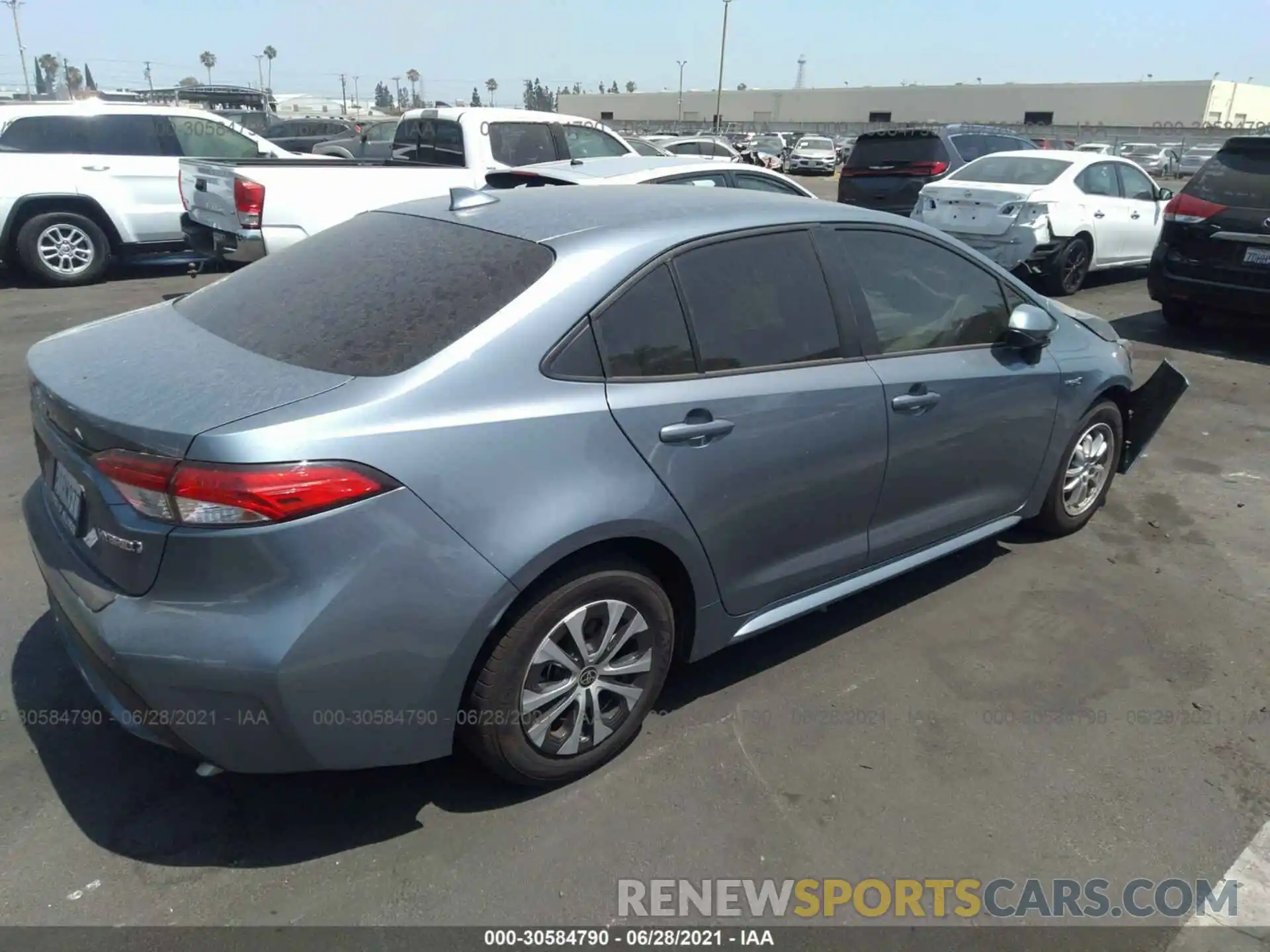 4 Photograph of a damaged car JTDEAMDEXMJ007568 TOYOTA COROLLA 2021