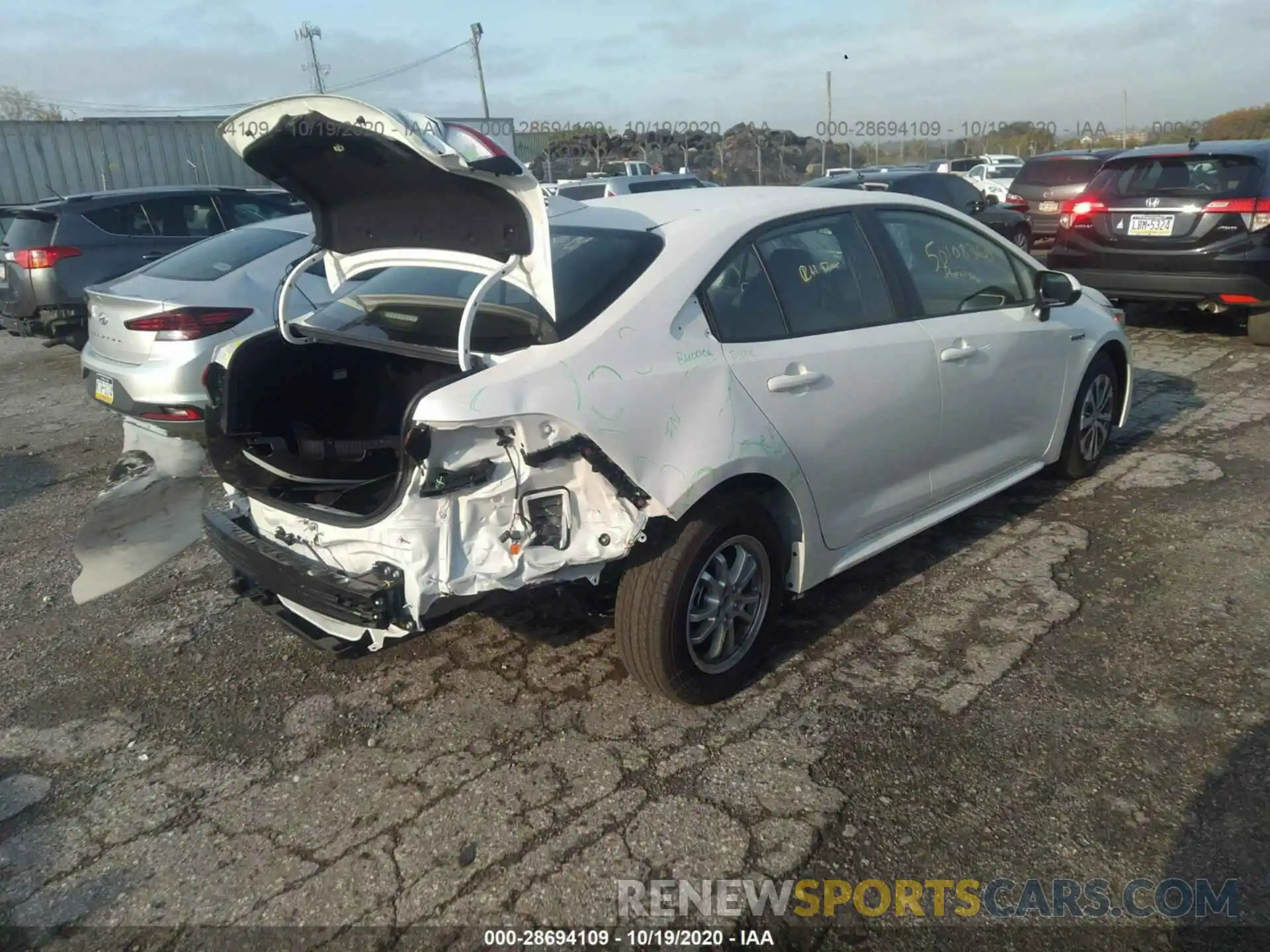 4 Photograph of a damaged car JTDEAMDEXMJ008848 TOYOTA COROLLA 2021