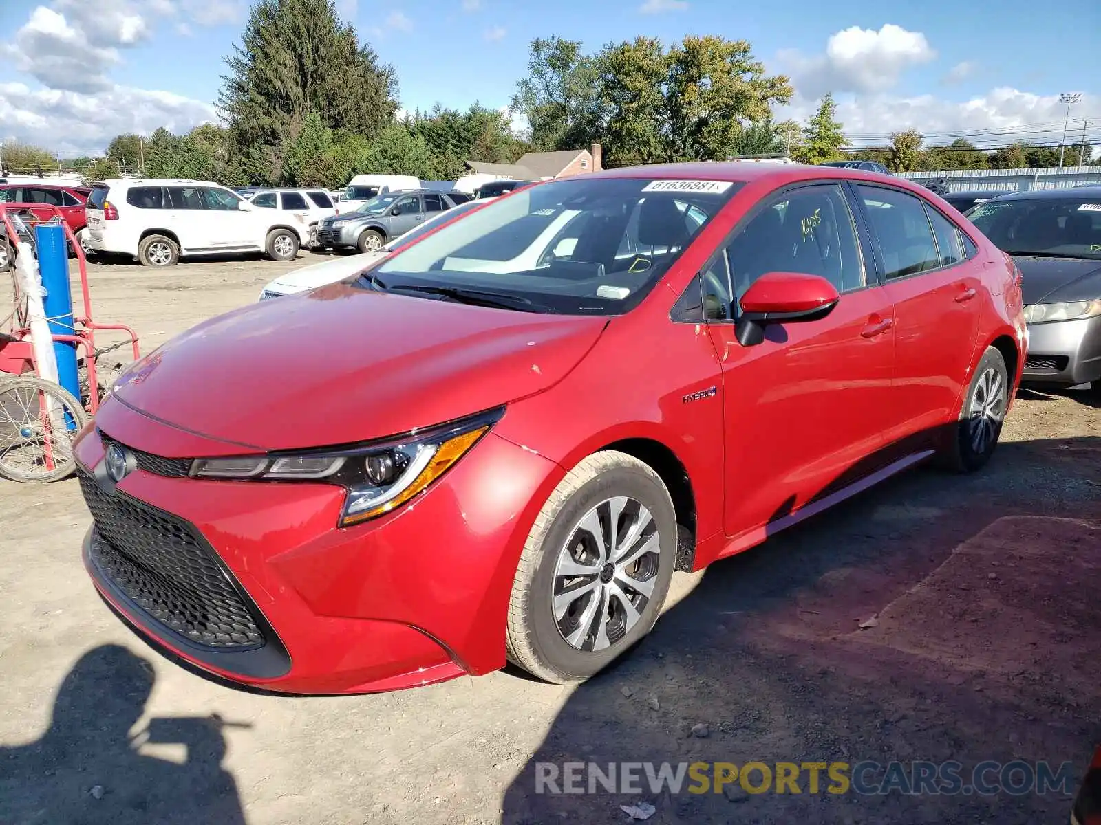 2 Photograph of a damaged car JTDEAMDEXMJ009630 TOYOTA COROLLA 2021