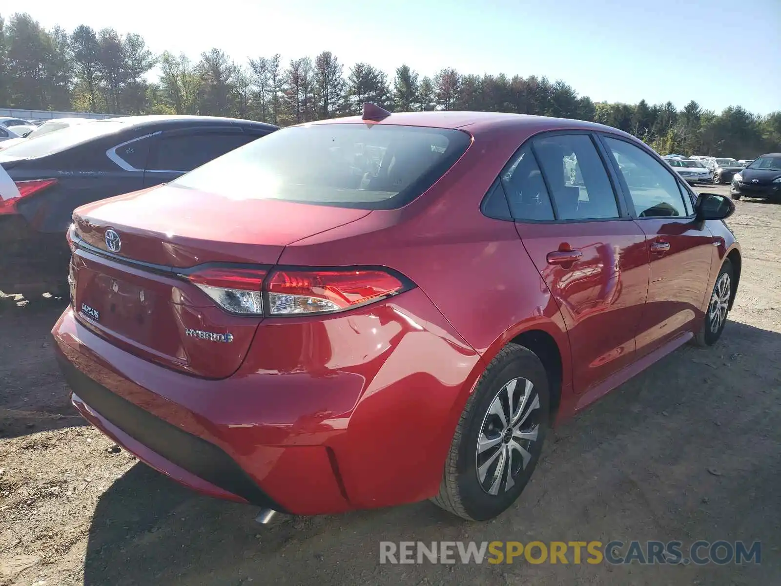 4 Photograph of a damaged car JTDEAMDEXMJ009630 TOYOTA COROLLA 2021