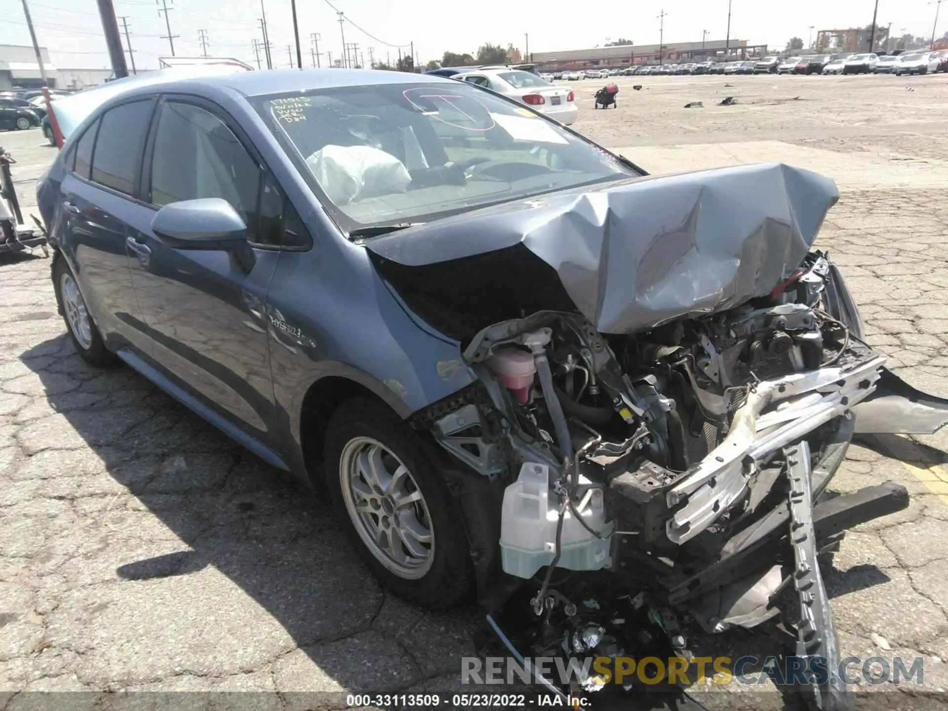 1 Photograph of a damaged car JTDEAMDEXMJ013693 TOYOTA COROLLA 2021