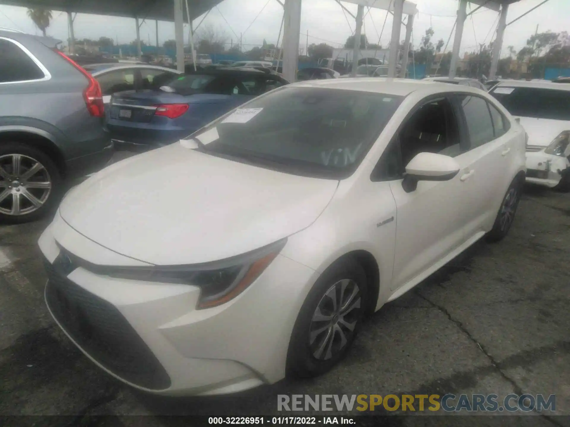 2 Photograph of a damaged car JTDEAMDEXMJ014200 TOYOTA COROLLA 2021