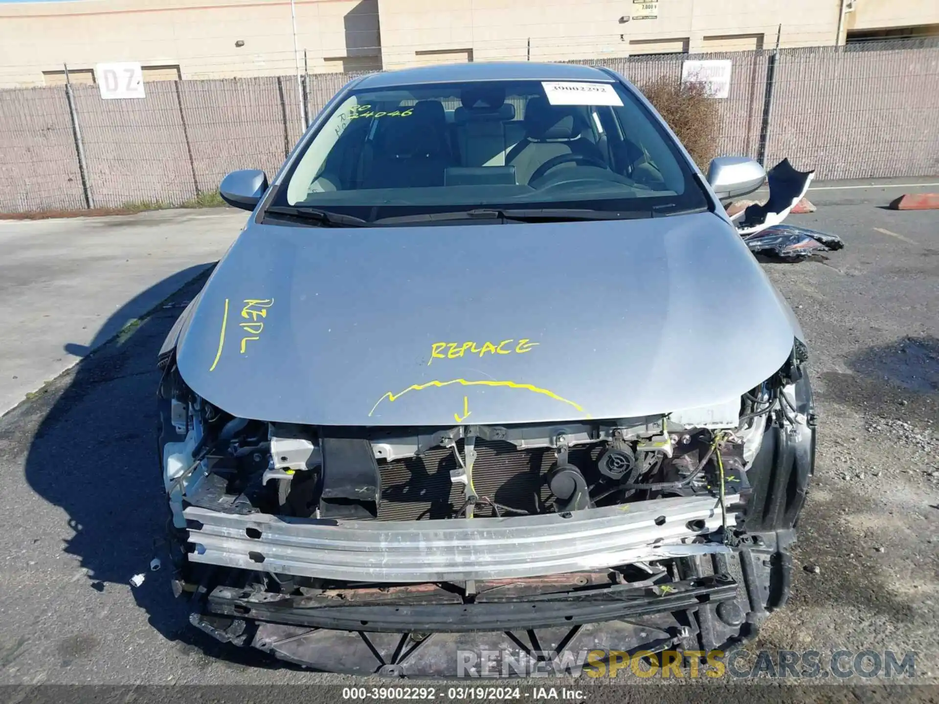 13 Photograph of a damaged car JTDEAMDEXMJ015041 TOYOTA COROLLA 2021