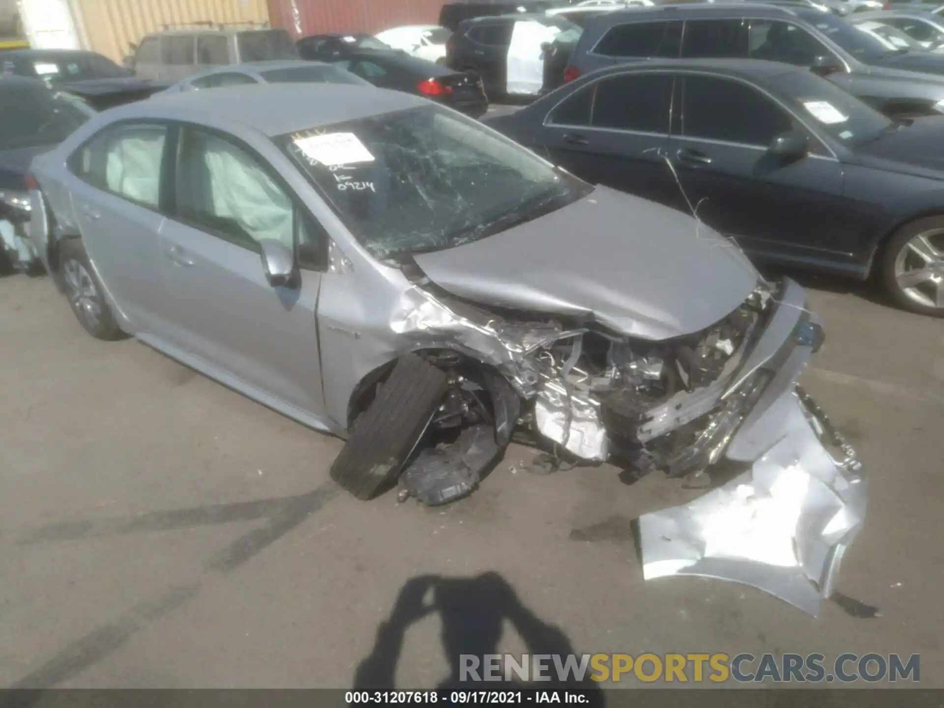 1 Photograph of a damaged car JTDEAMDEXMJ015752 TOYOTA COROLLA 2021