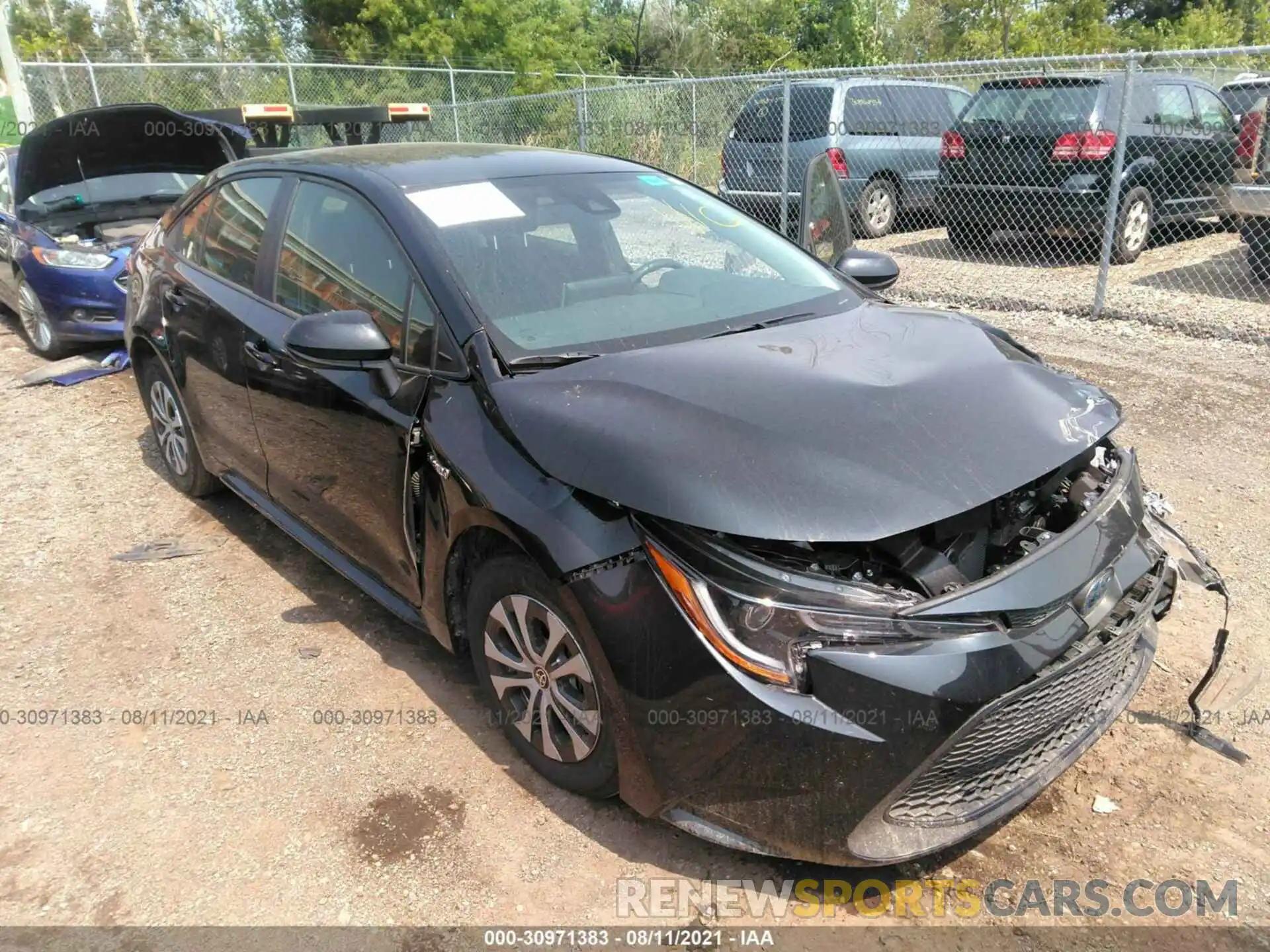 1 Photograph of a damaged car JTDEAMDEXMJ018621 TOYOTA COROLLA 2021