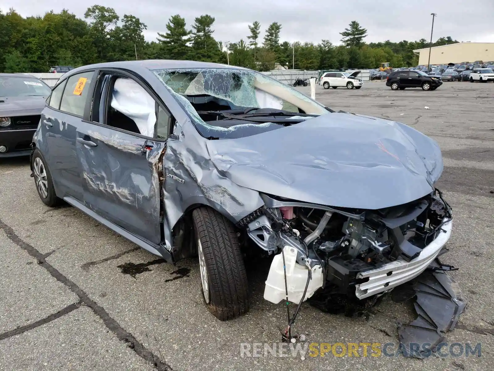 1 Photograph of a damaged car JTDEAMDEXMJ019204 TOYOTA COROLLA 2021