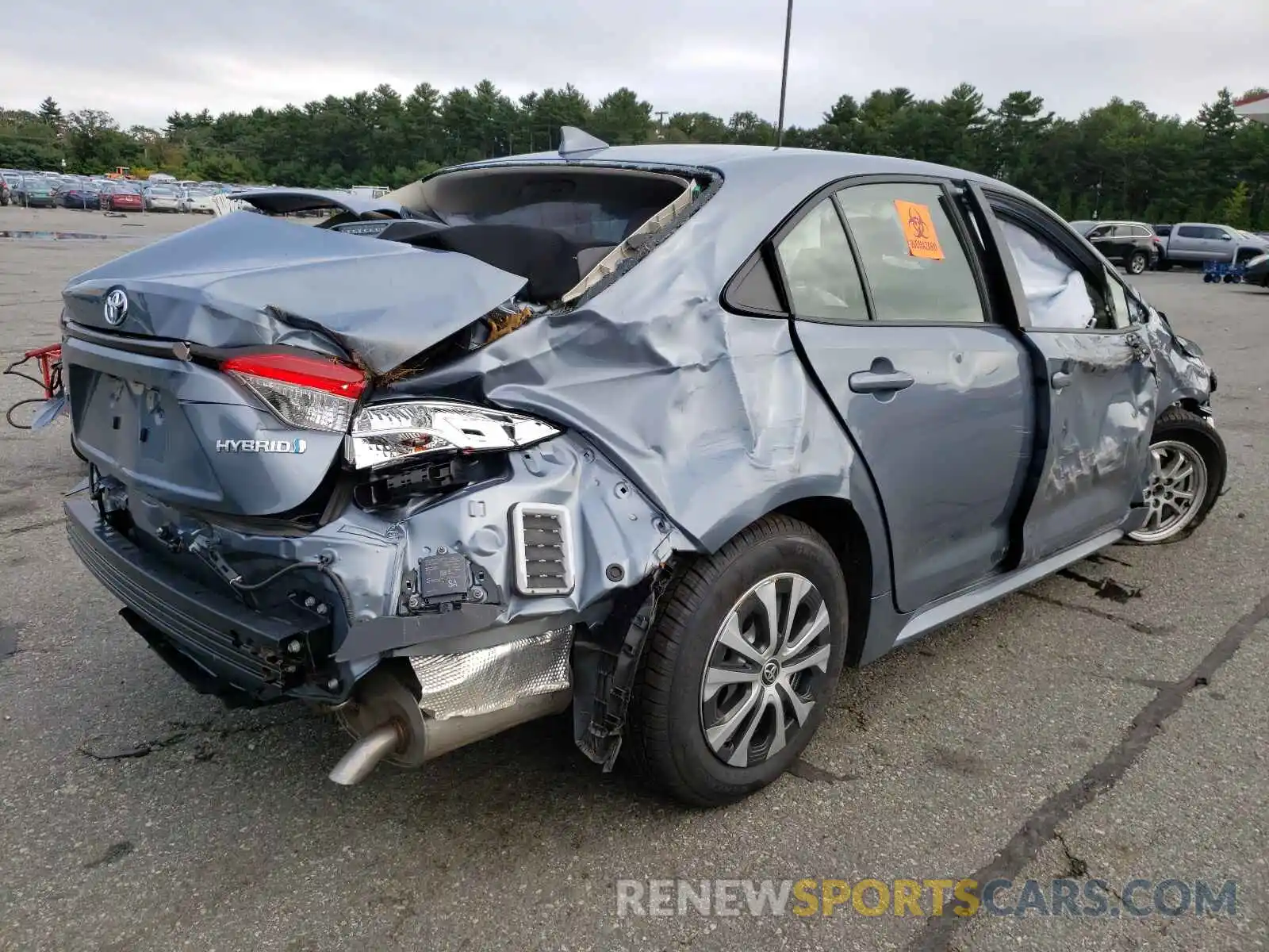 4 Photograph of a damaged car JTDEAMDEXMJ019204 TOYOTA COROLLA 2021