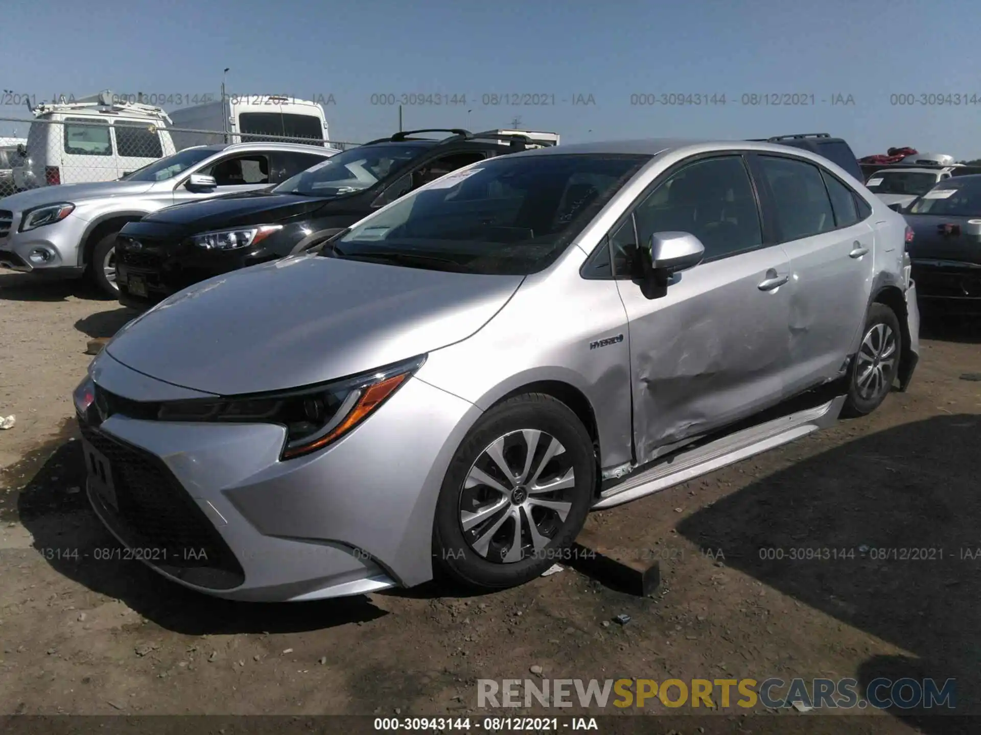 2 Photograph of a damaged car JTDEAMDEXMJ020661 TOYOTA COROLLA 2021