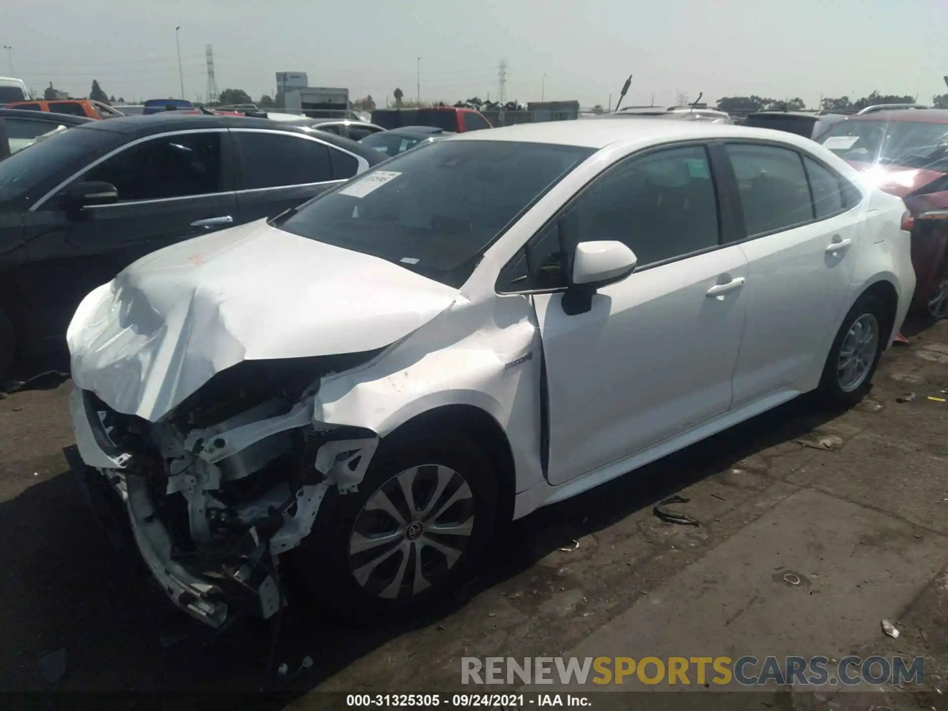 2 Photograph of a damaged car JTDEAMDEXMJ020885 TOYOTA COROLLA 2021