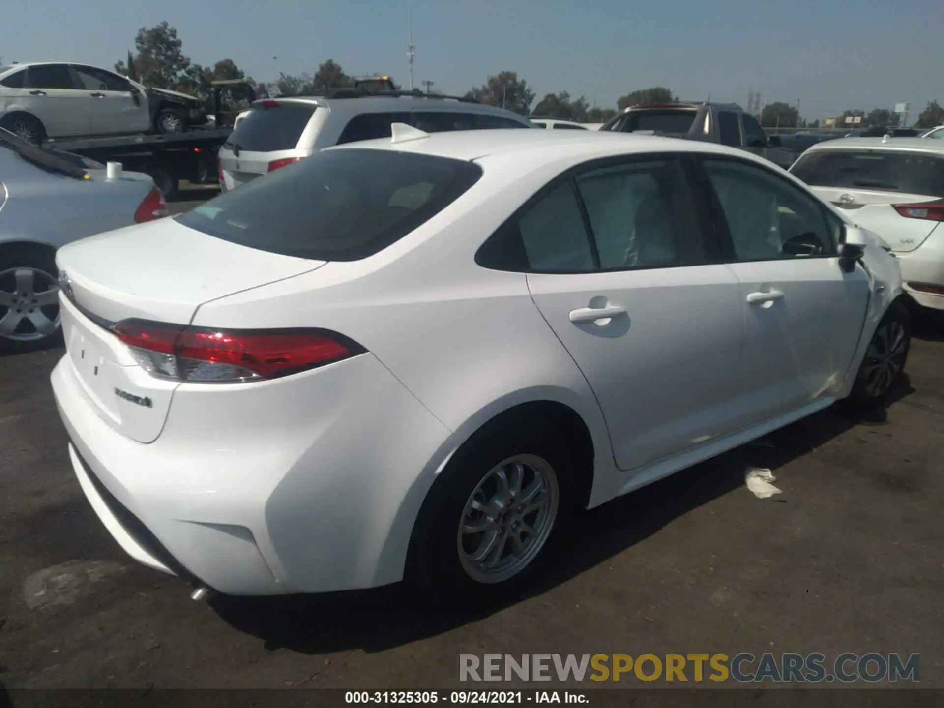 4 Photograph of a damaged car JTDEAMDEXMJ020885 TOYOTA COROLLA 2021