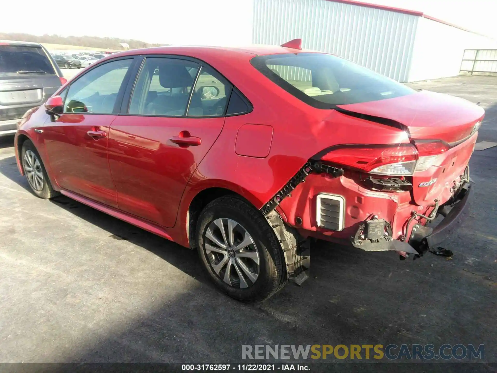 3 Photograph of a damaged car JTDEAMDEXMJ021499 TOYOTA COROLLA 2021