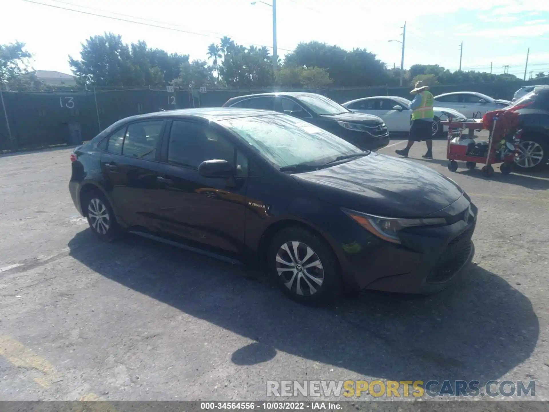 1 Photograph of a damaged car JTDEAMDEXMJ021938 TOYOTA COROLLA 2021