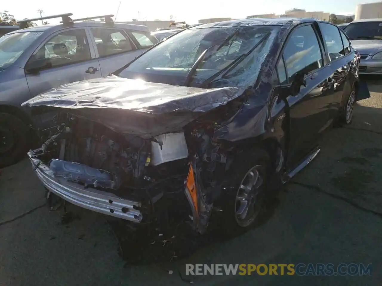 2 Photograph of a damaged car JTDEAMDEXMJ022636 TOYOTA COROLLA 2021