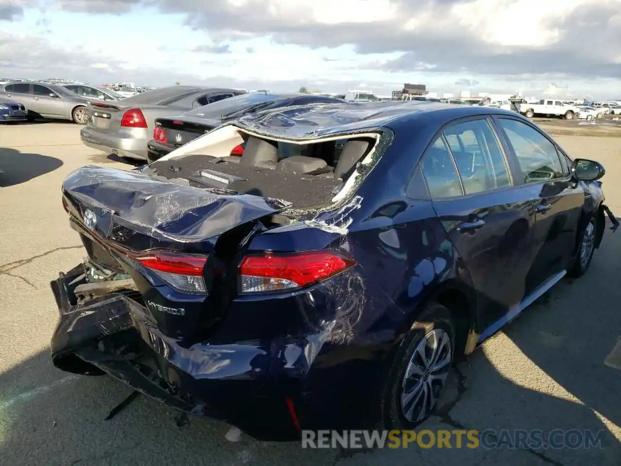 4 Photograph of a damaged car JTDEAMDEXMJ022636 TOYOTA COROLLA 2021