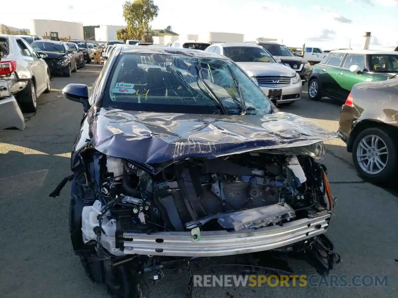 9 Photograph of a damaged car JTDEAMDEXMJ022636 TOYOTA COROLLA 2021