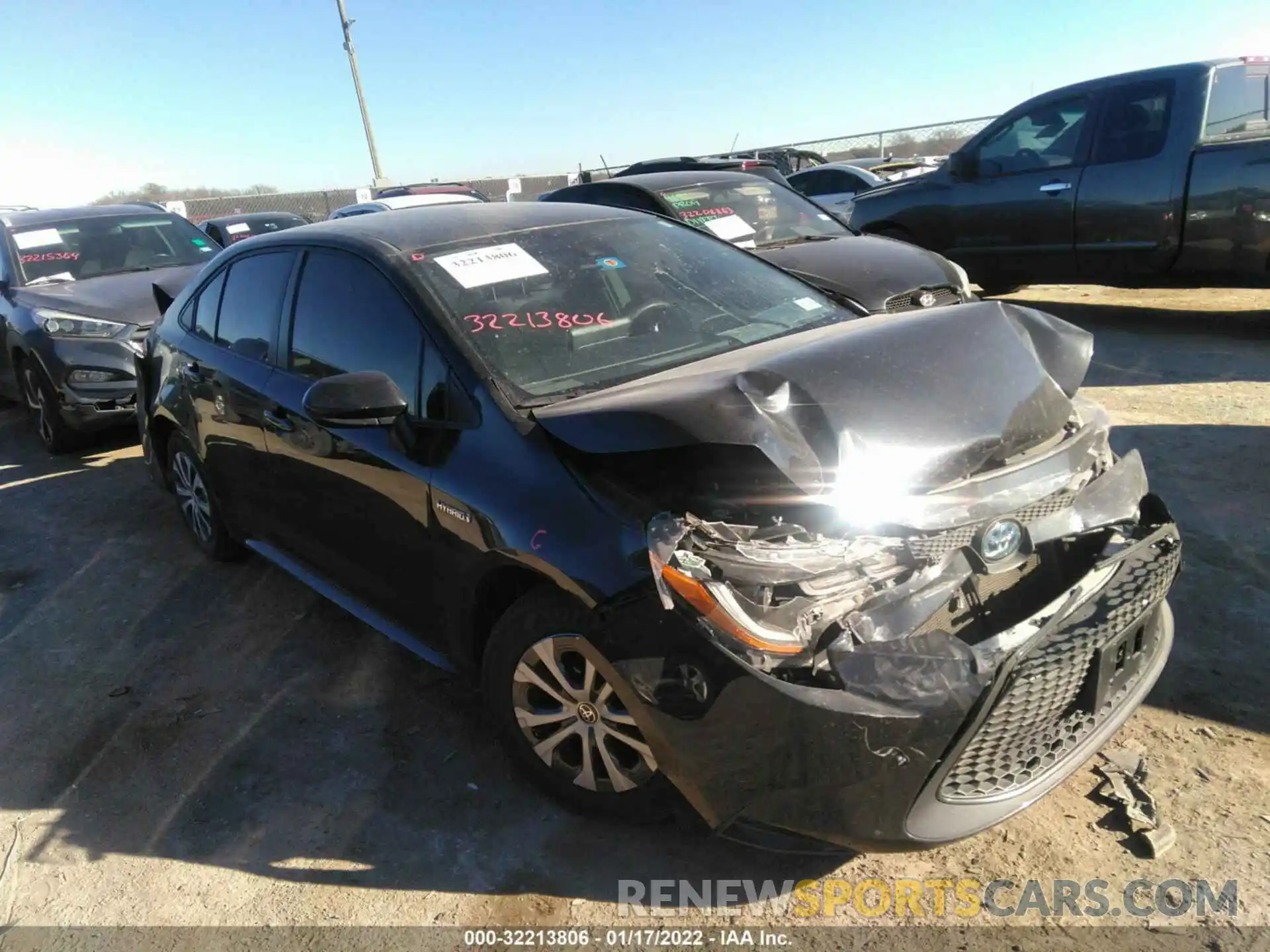 1 Photograph of a damaged car JTDEAMDEXMJ023608 TOYOTA COROLLA 2021