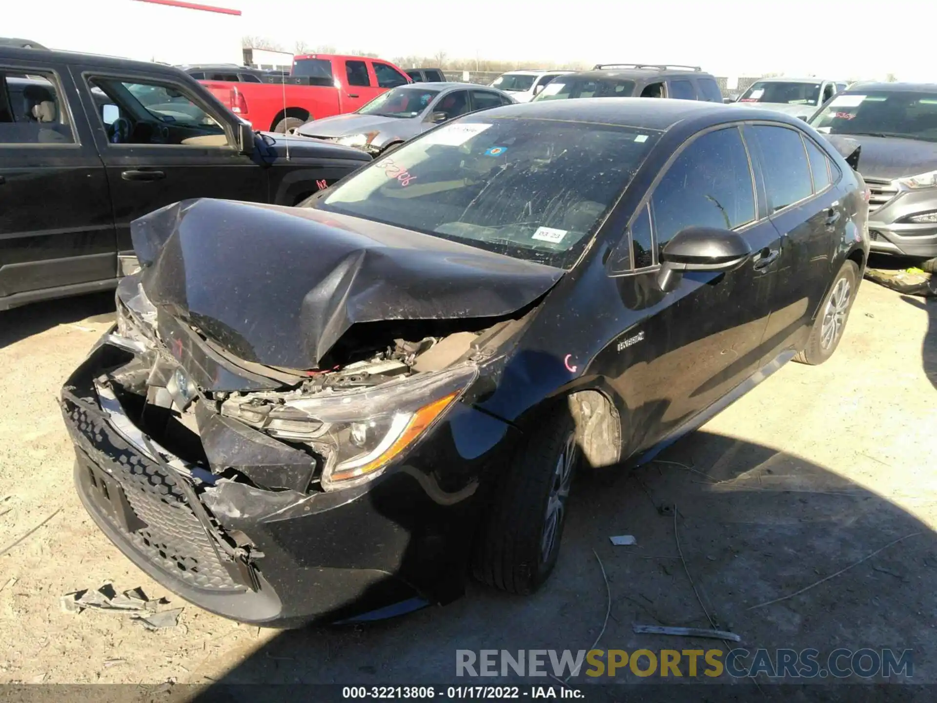 2 Photograph of a damaged car JTDEAMDEXMJ023608 TOYOTA COROLLA 2021