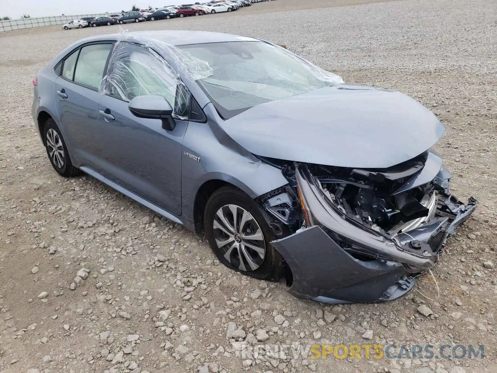 1 Photograph of a damaged car JTDEAMDEXMJ025231 TOYOTA COROLLA 2021