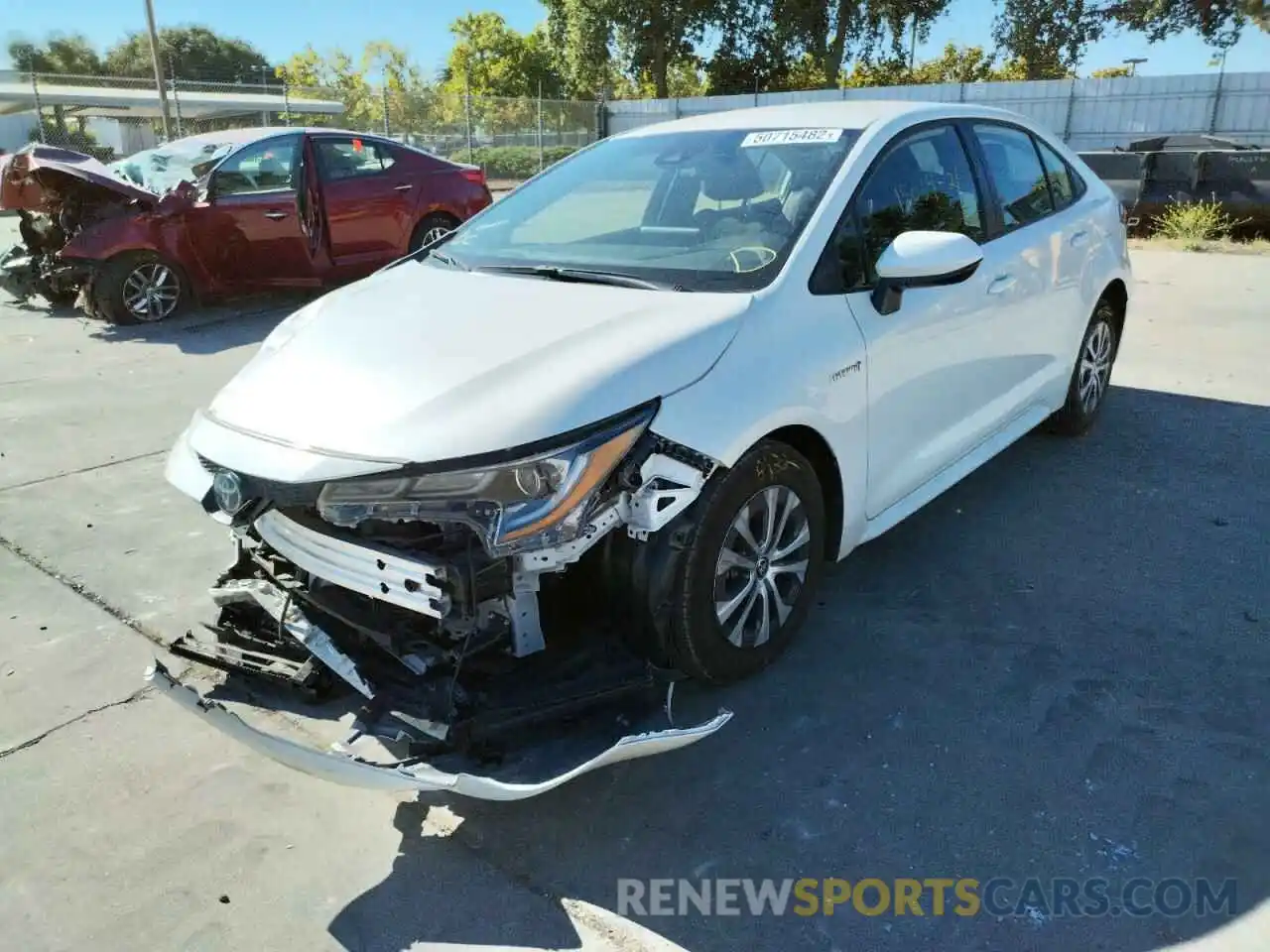 2 Photograph of a damaged car JTDEAMDEXMJ027612 TOYOTA COROLLA 2021