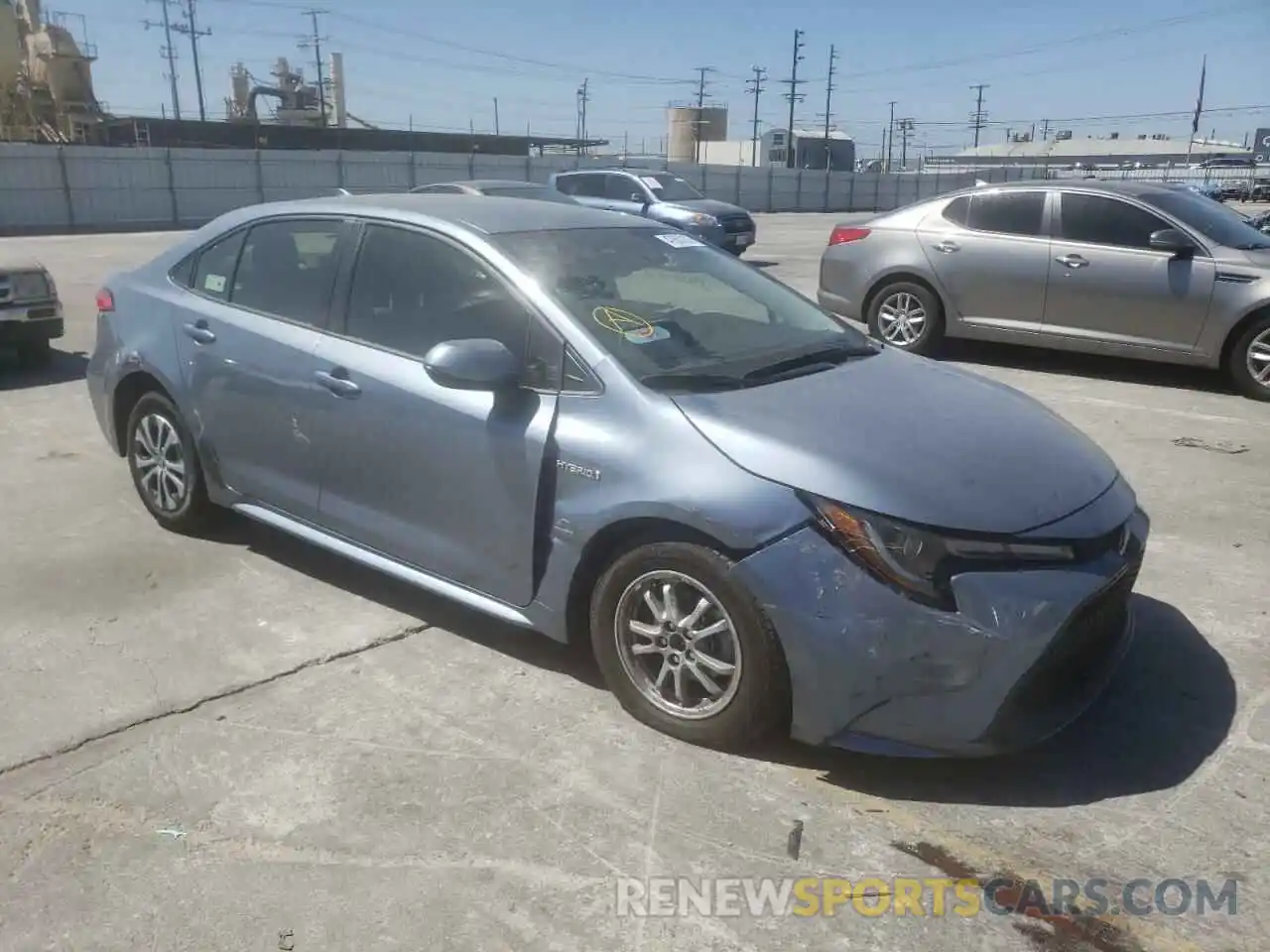 1 Photograph of a damaged car JTDEAMDEXMJ027867 TOYOTA COROLLA 2021