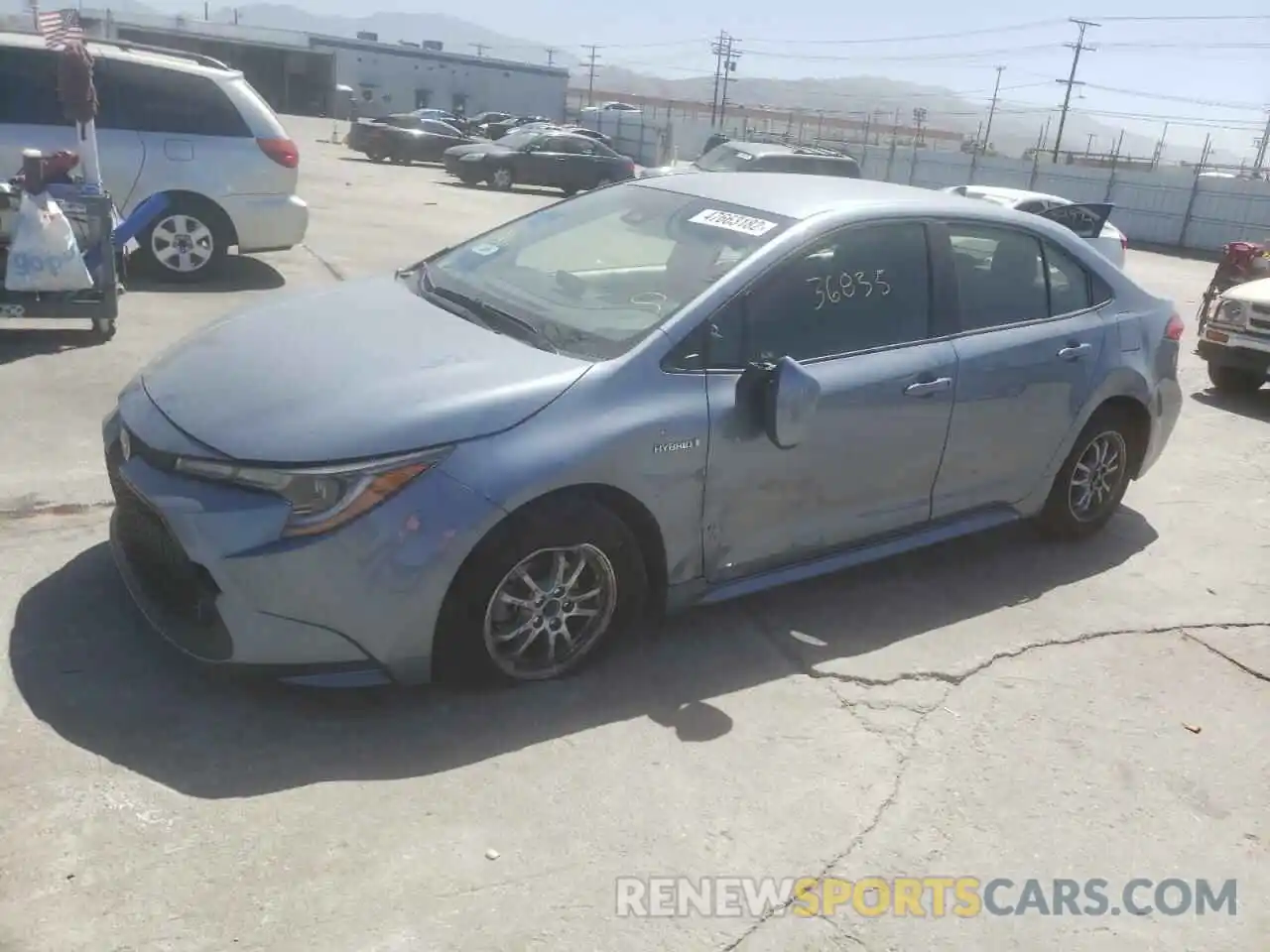 2 Photograph of a damaged car JTDEAMDEXMJ027867 TOYOTA COROLLA 2021