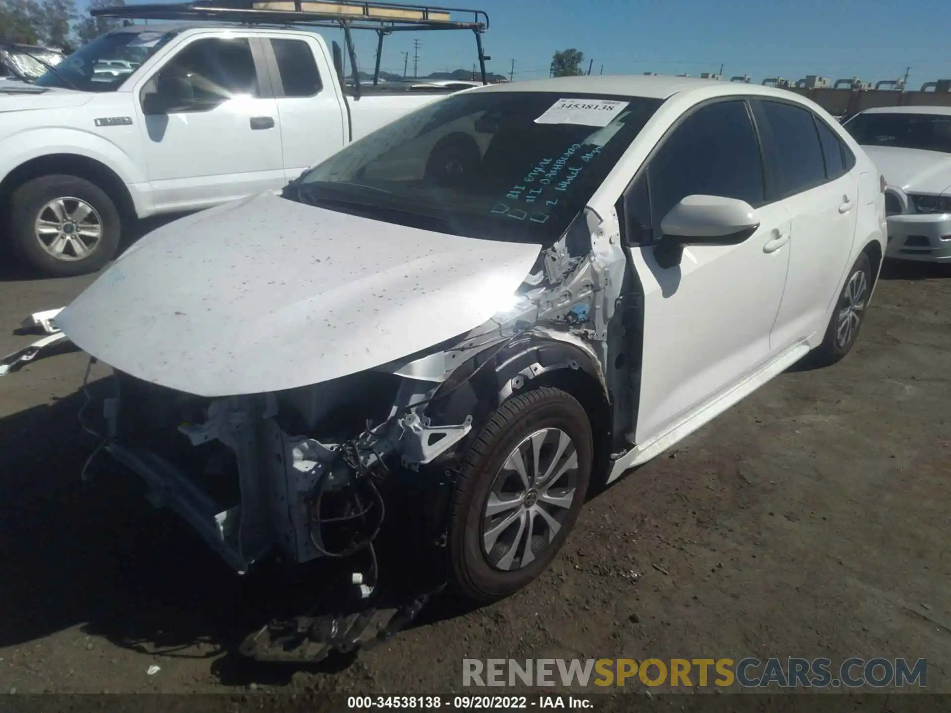 2 Photograph of a damaged car JTDEAMDEXMJ028064 TOYOTA COROLLA 2021