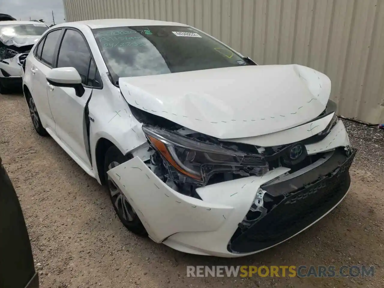 1 Photograph of a damaged car JTDEAMDEXMJ028923 TOYOTA COROLLA 2021