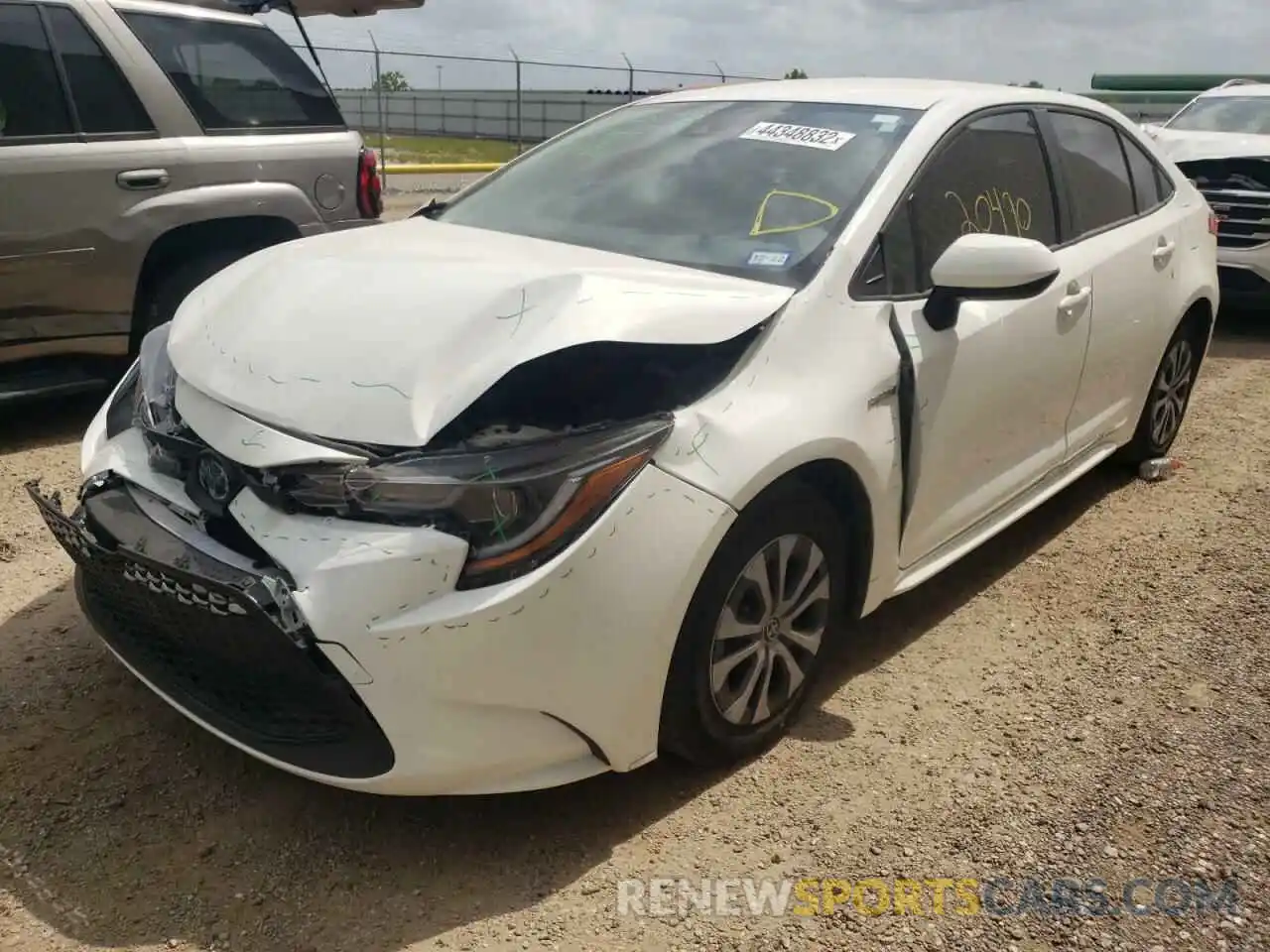 2 Photograph of a damaged car JTDEAMDEXMJ028923 TOYOTA COROLLA 2021